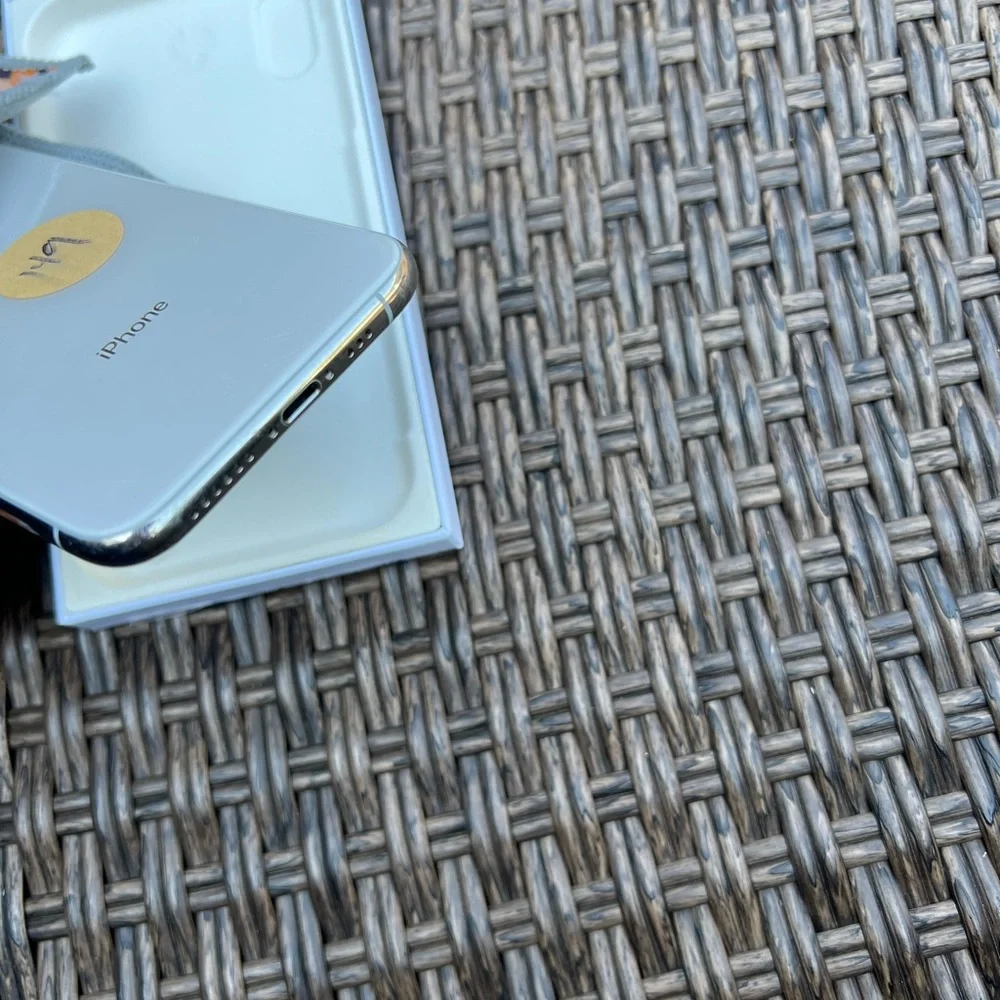 iPhone XS Silver Frame Housing Replacement Apple OEM- Good Condition Small Parts